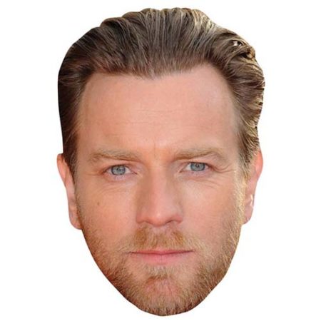A Cardboard Celebrity Mask of Ewan McGregor