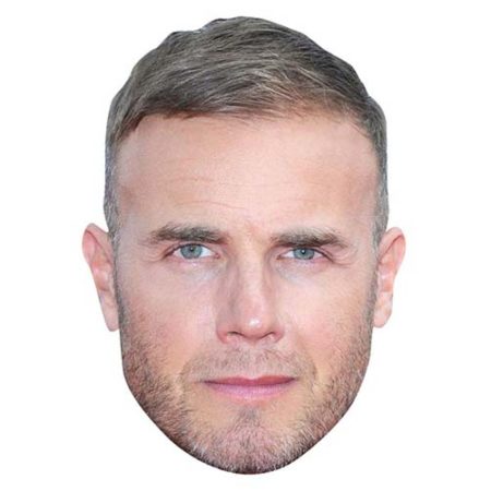 A Cardboard Celebrity Mask of Gary Barlow