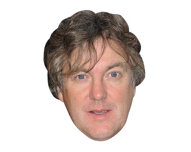 A Cardboard Celebrity Mask of James May