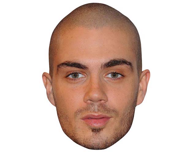 A Cardboard Celebrity Mask of Max George