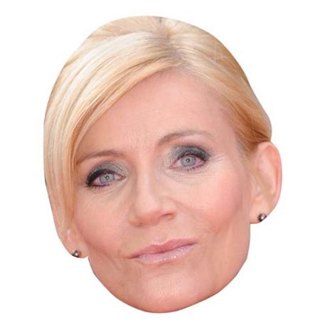 A Cardboard Celebrity Mask of Michelle Collins