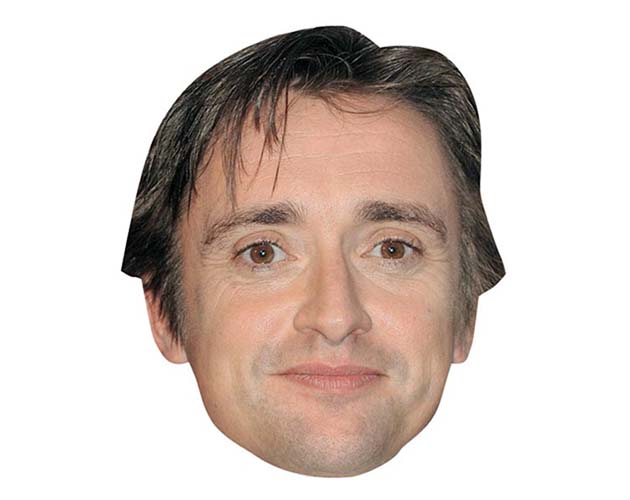 A Cardboard Celebrity Mask of Richard Hammond