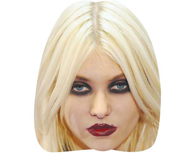 A Cardboard Celebrity Mask of Taylor Momsen