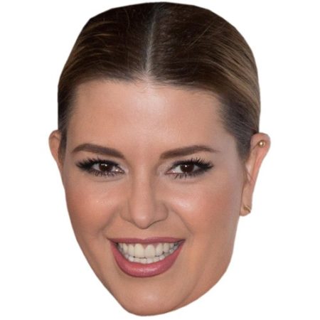 A Cardboard Celebrity Mask of Alicia Machado