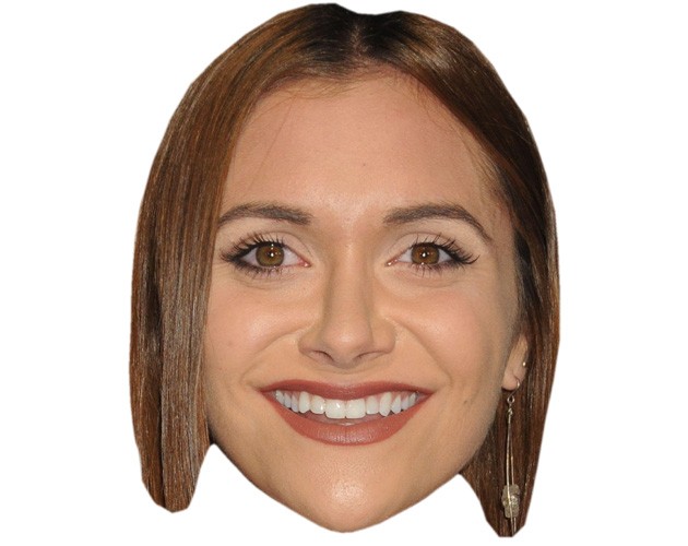 A Cardboard Celebrity Mask of Alyson Stoner