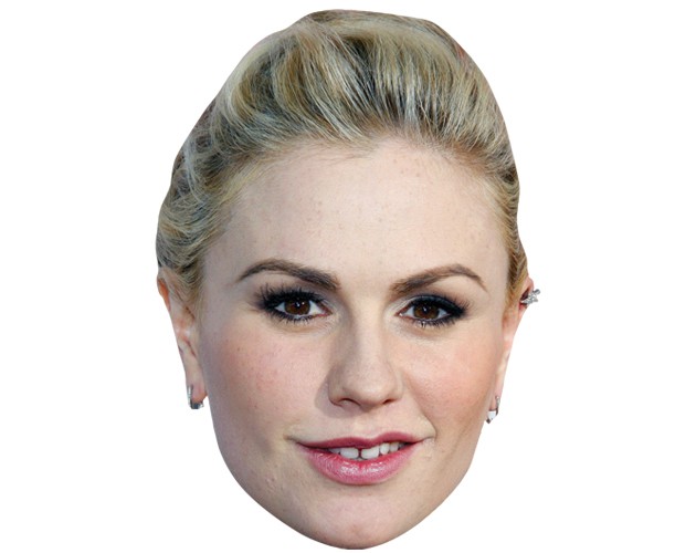 A Cardboard Celebrity Mask of Anna Paquin