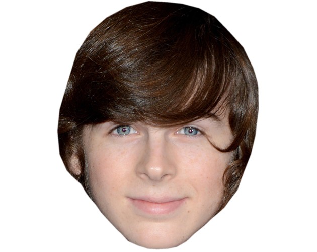 A Cardboard Celebrity Mask of Chandler Riggs