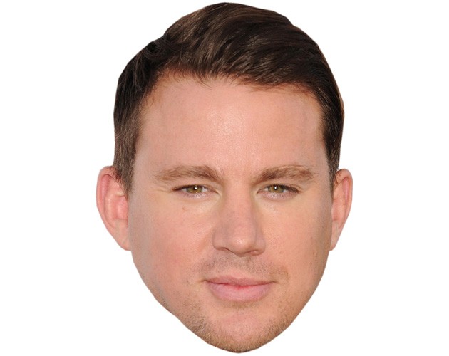 A Cardboard Celebrity Mask of Channing Tatum