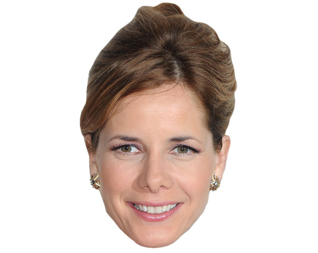 A Cardboard Celebrity Mask of Darcey Bussell
