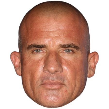A Cardboard Celebrity Mask of Dominic Purcell