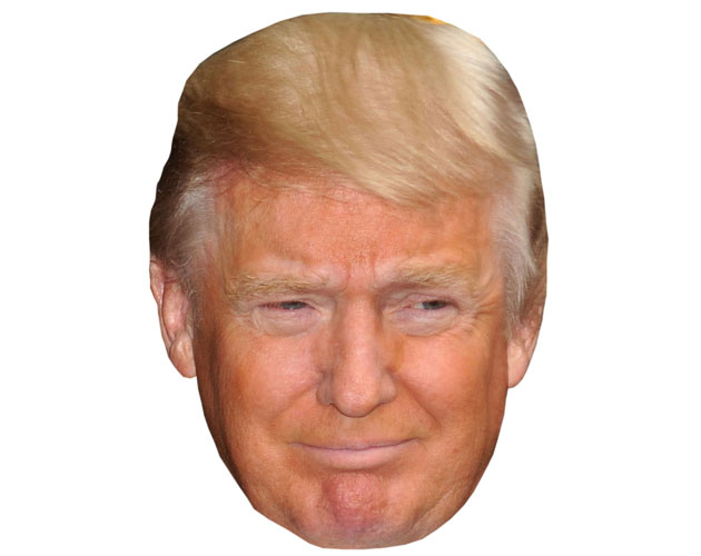 Featured image for “Cardboard Cutout Celebrity Donald Trump Mask”