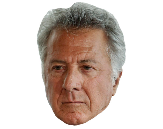 A Cardboard Celebrity Mask of Dustin Hoffman