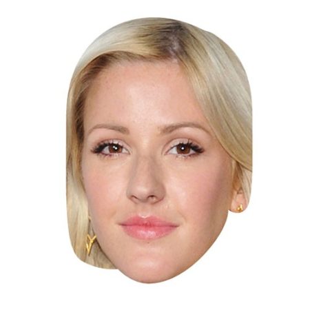 A Cardboard Celebrity Mask of Ellie Goulding