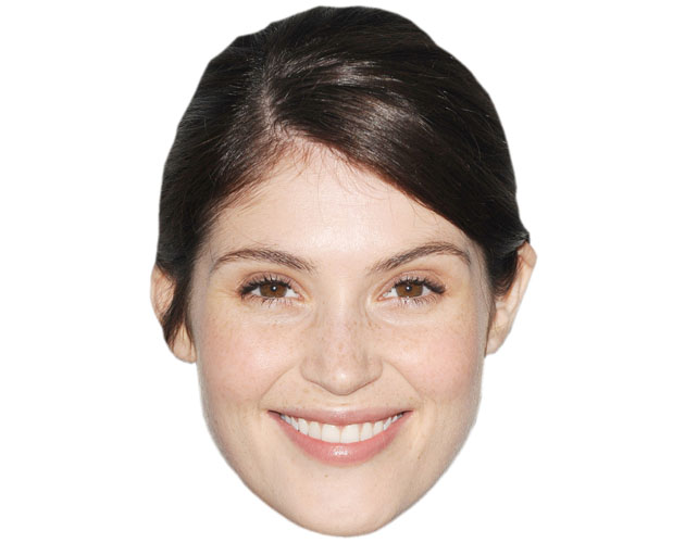A Cardboard Celebrity Mask of Gemma Arterton