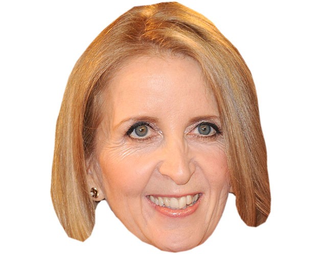 A Cardboard Celebrity Mask of Gillian McKeith