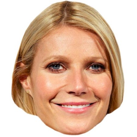 A Cardboard Celebrity Mask of Gwyneth Paltrow
