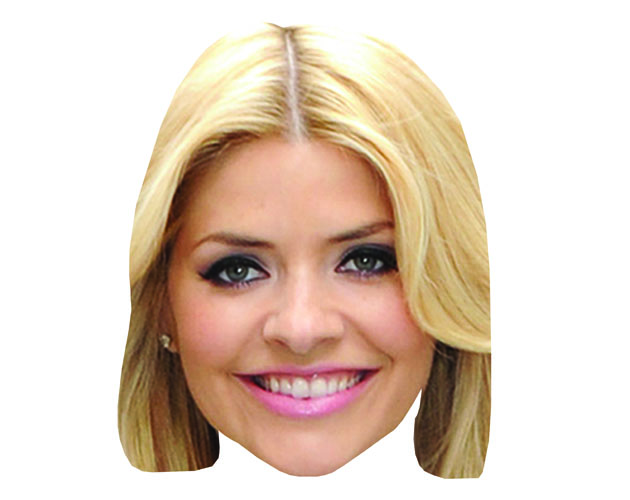 A Cardboard Celebrity Holly Willoughby Mask