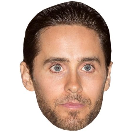 A Cardboard Celebrity Mask of Jared Leto