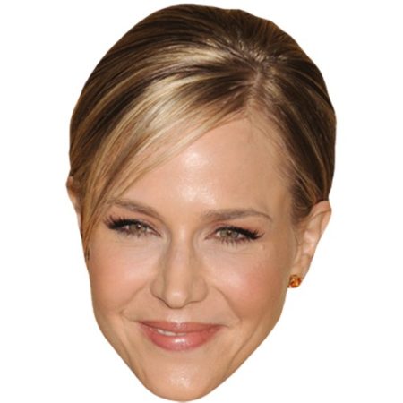 A Cardboard Celebrity Mask of Julie Benz