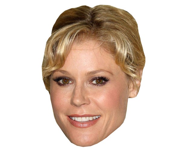 A Cardboard Celebrity Mask of Julie Bowen