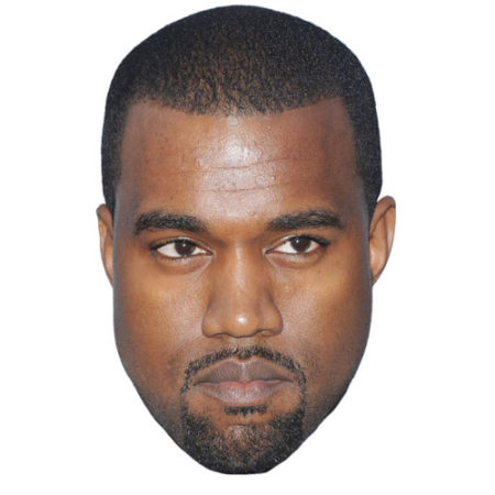 A Cardboard Celebrity Kanye West Mask