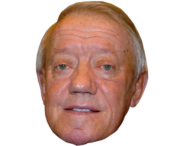 A Cardboard Celebrity Mask of Kenny Baker