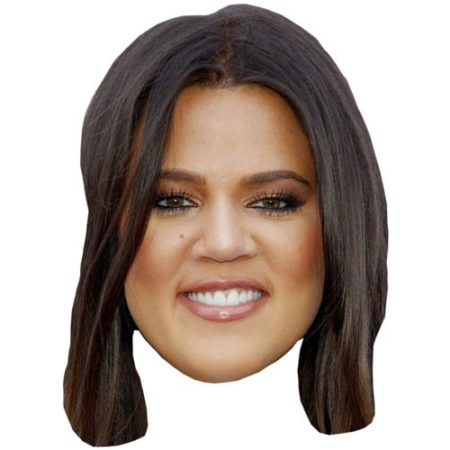 A Cardboard Celebrity Khloe Kardashian Mask