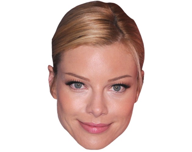 A Cardboard Celebrity Mask of Lauren German