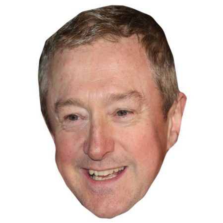 A Cardboard Celebrity Mask of Louis Walsh