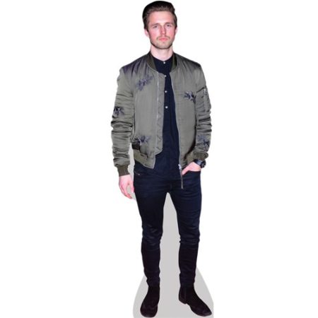 A Lifesize Cardboard Cutout of Marcus Butler wearing a jacket