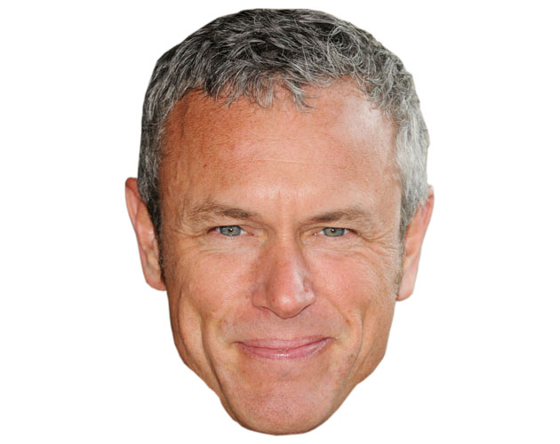 A Cardboard Celebrity Mask of Mark Foster