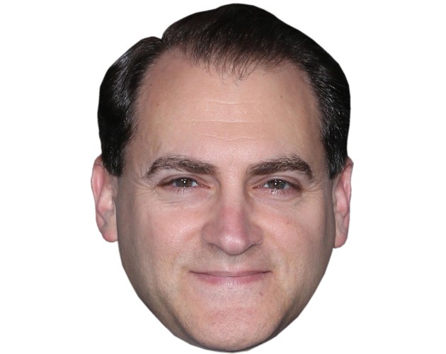 A Cardboard Celebrity Mask of Michael Stuhlbarg