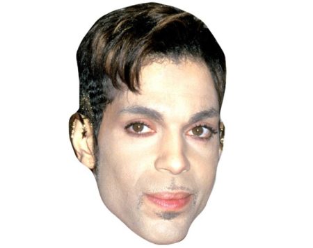 A Cardboard Celebrity Mask of Prince