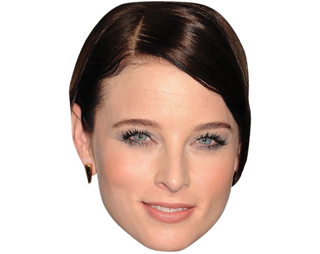 A Cardboard Celebrity Mask of Rachel Nichols