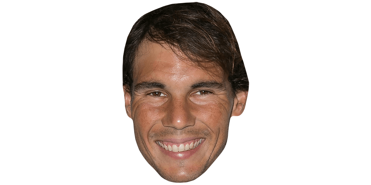 Rafael Nadal Big Head Larger than life mask.