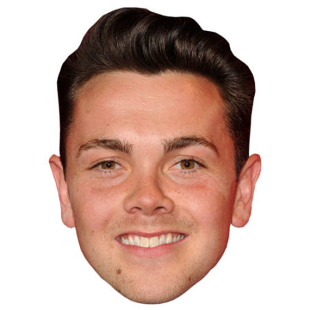 A Cardboard Celebrity Mask of Ray Quinn