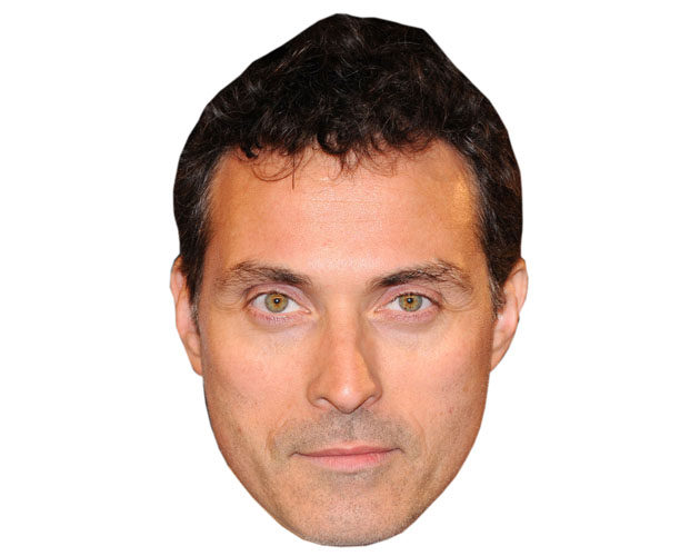 A Cardboard Celebrity Mask of Rufus Sewell