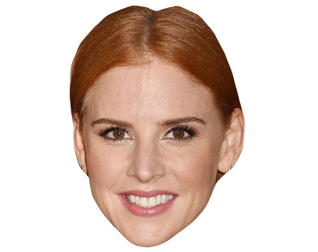 A Cardboard Celebrity Mask of Sarah Rafferty