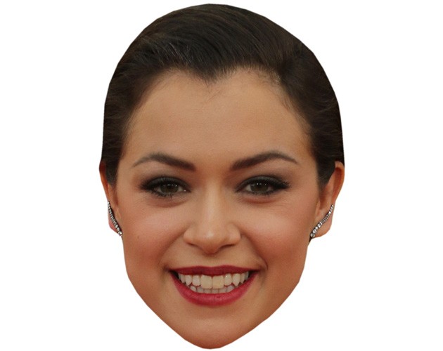 A Cardboard Celebrity Mask of Tatiana Maslany