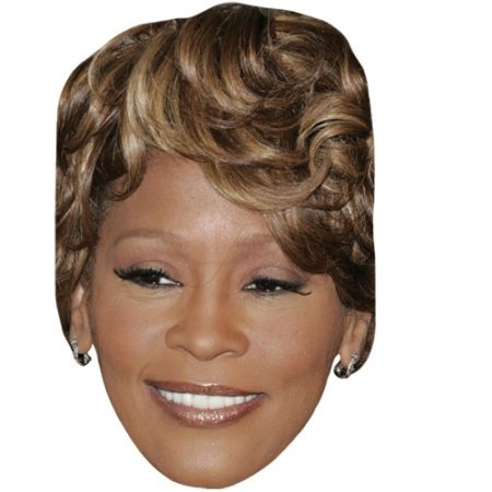 A Cardboard Celebrity Mask of Whitney Houston (Modern)