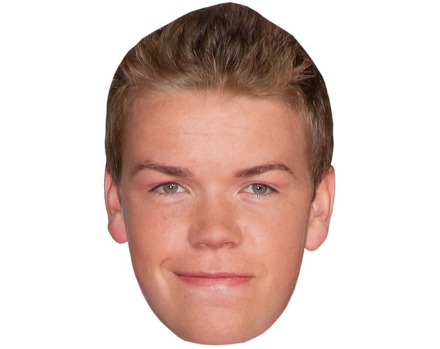 A Cardboard Celebrity Mask of Will Poulter