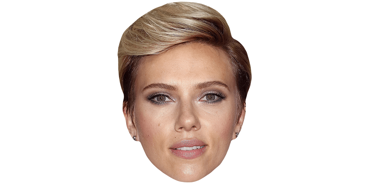 Card Face and Fancy Dress Mask Scarlett Johansson Celebrity Mask 