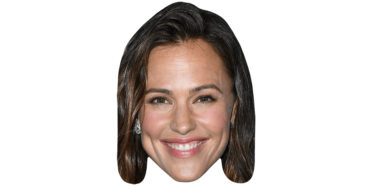 Smile Jennifer Garner Card Face Celebrity Mask
