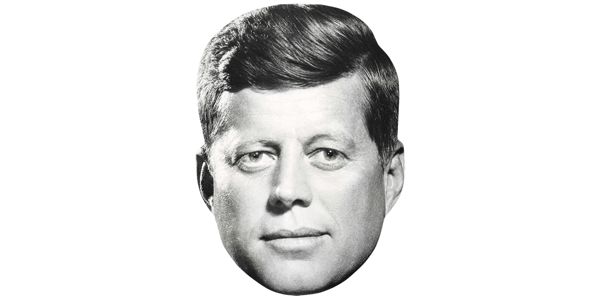 JFK (BW) Celebrity Big Head Celebrity Cutouts