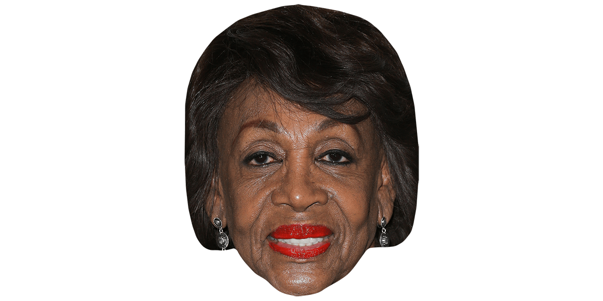 Maxine Waters (Red Lipstick) Celebrity Mask - Celebrity Cutouts