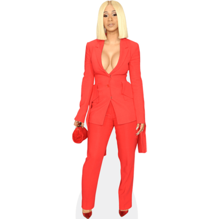 Featured image for “Cardi B (Red Suit) Cardboard Cutout”