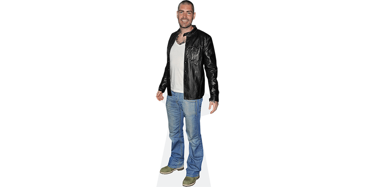 Leather Jacket Shane Lynch Standee. Cardboard Cutout lifesize 