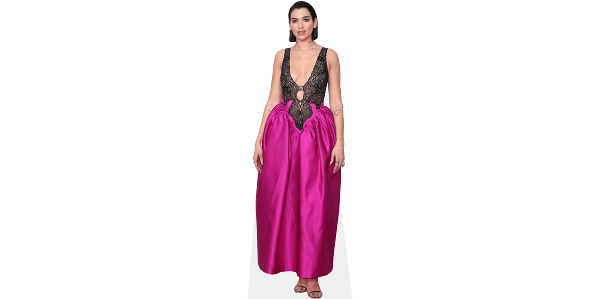 Dua Lipa (Purple Skirt) Cardboard Cutout Celebrity Cutouts