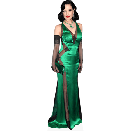 Featured image for “Dita Von Teese (Green Dress) Cardboard Cutout”