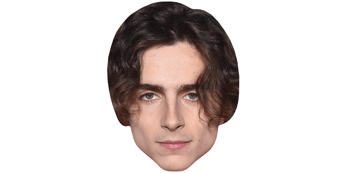 Timothee Chalamet (Long Hair) Celebrity Mask - Celebrity Cutouts